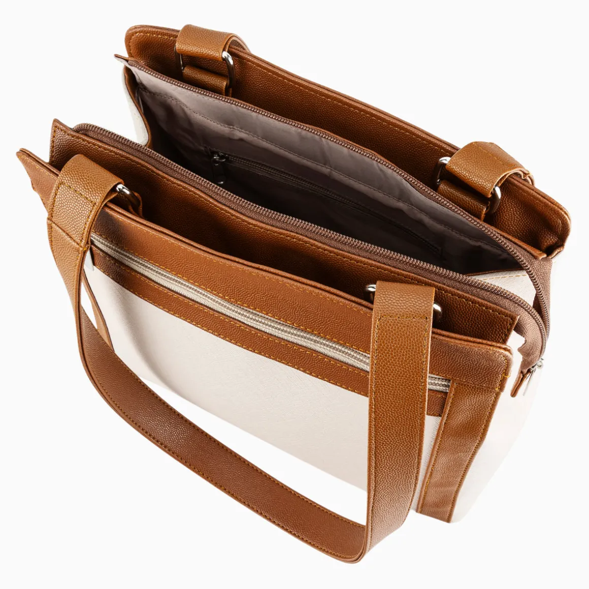 Bolsa Elegante Tipo Tote Con Cierre Para Mujer Roger 06648-06649