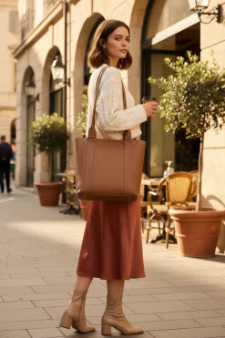 Bolsa Tote Clásica De Hombro Para Mujer Roger 06646-6647