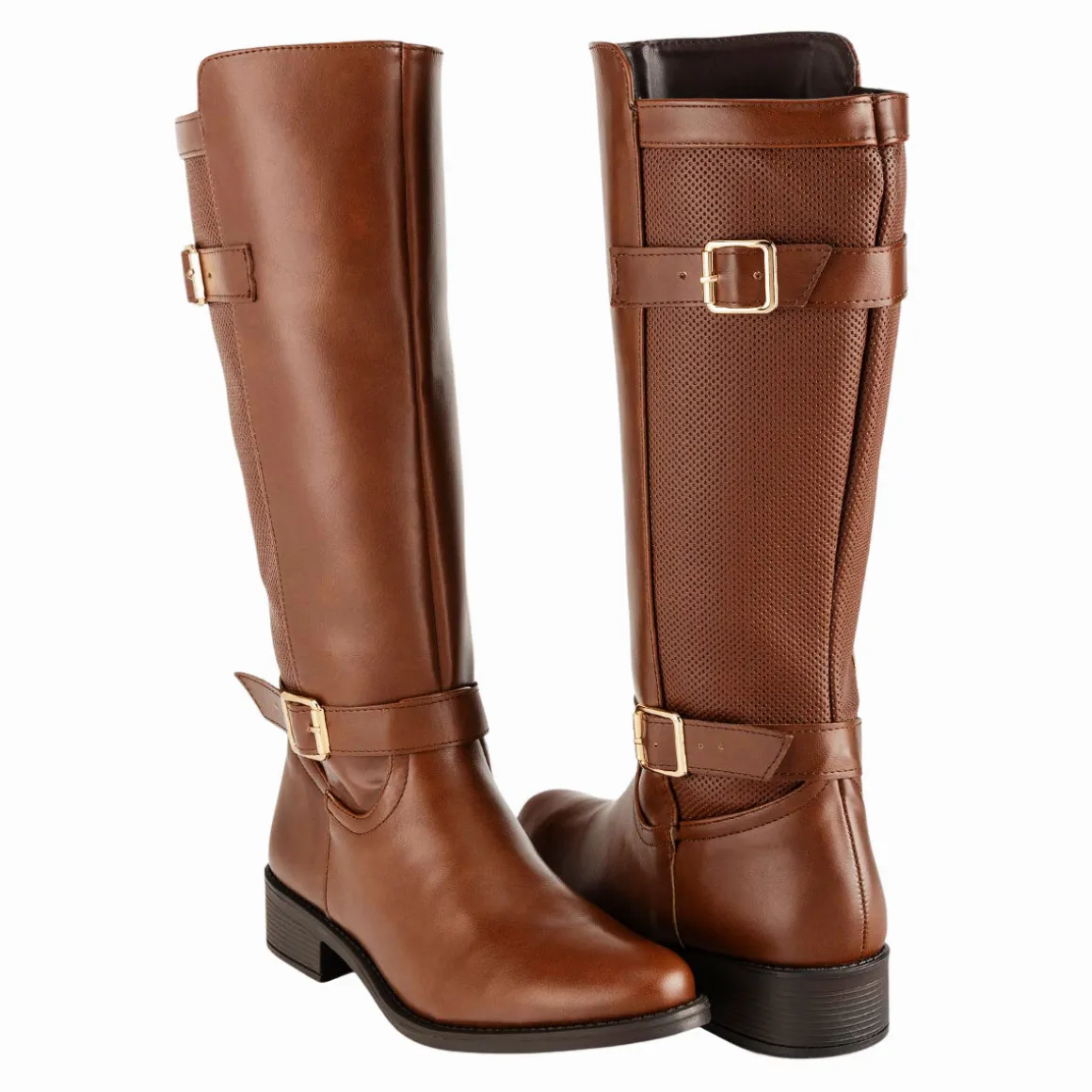 Bota Alta Hebilla Para Mujer Fusión 07965