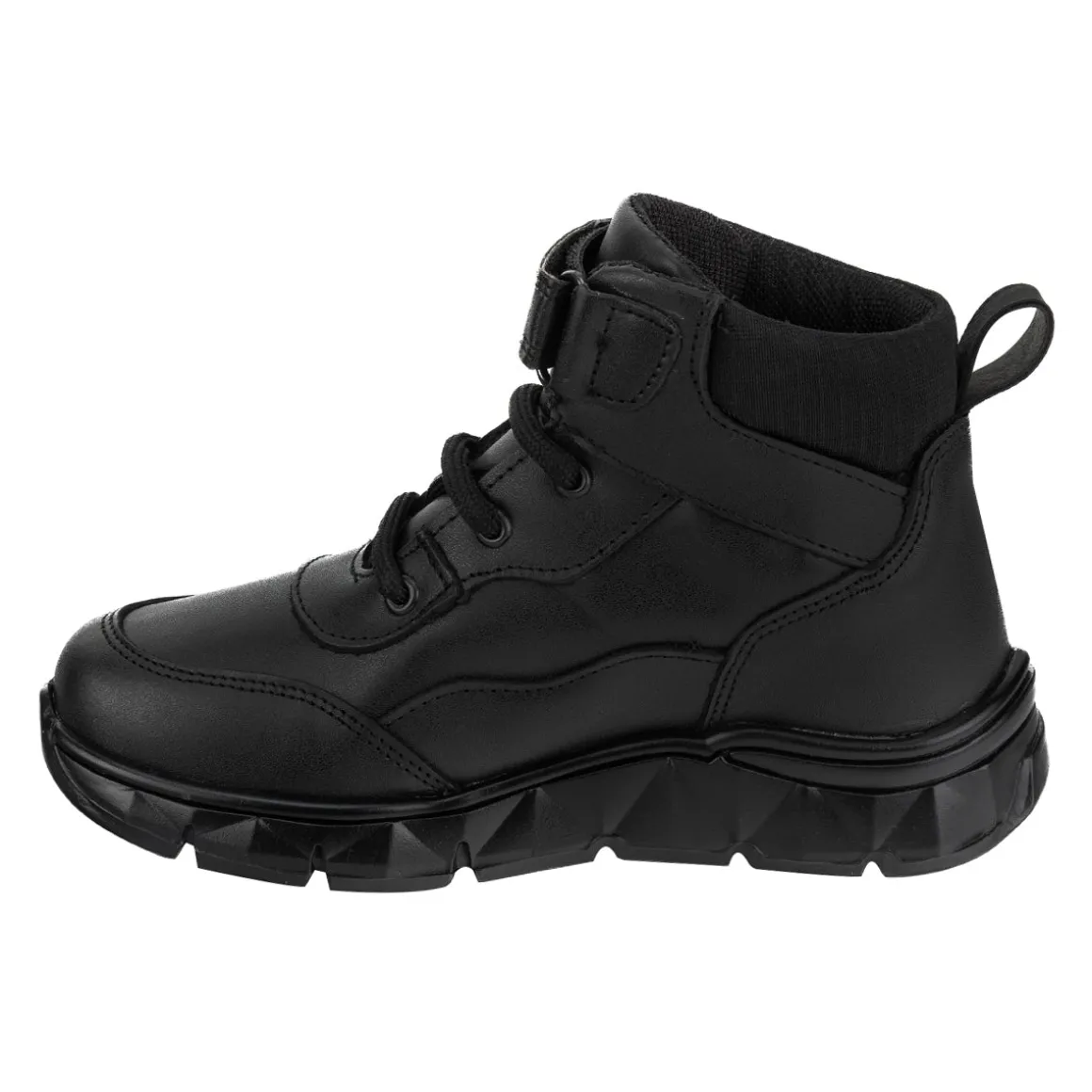 Bota Botín Casual Escolar Negro Niño Blasito 05418