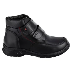 Bota Botín Escolar Bambino Para Niño Velcro Negro 05386