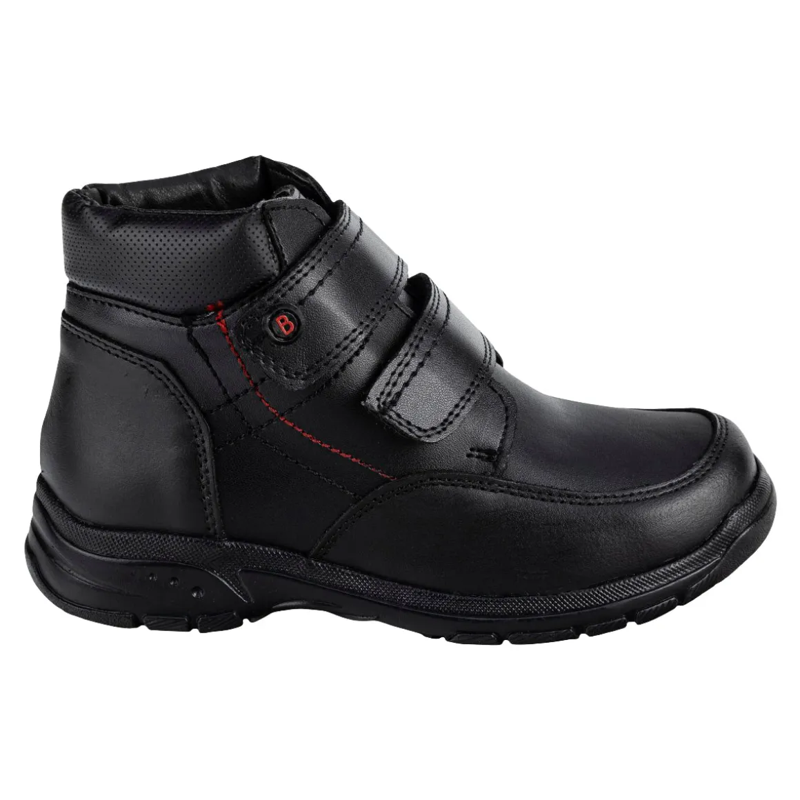 Bota Botín Escolar Bambino Para Niño Velcro Negro 05386