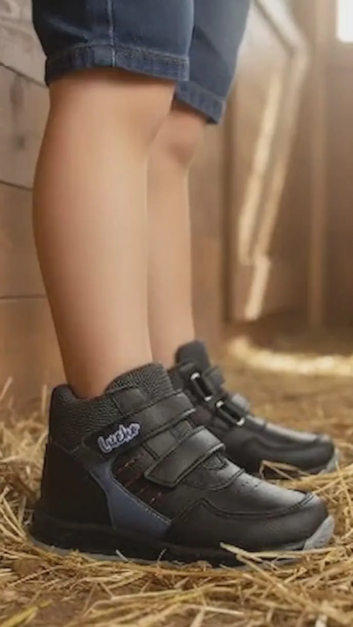 Bota Casual Correas Para Niño Lucho 07235