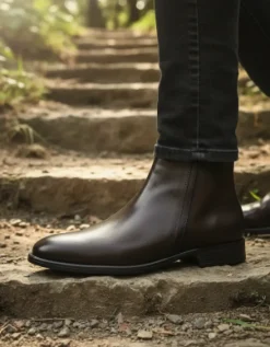 Bota Chelsea En Piel Para Hombre Gino Cherruti 08323