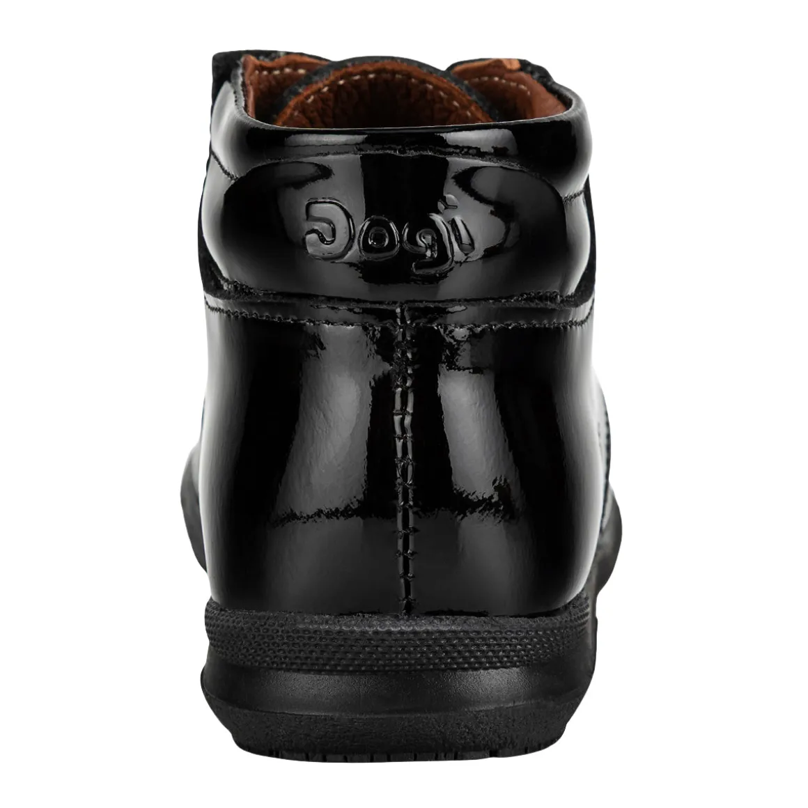 Bota Escolar Dogi Para Niño De Charol 08535
