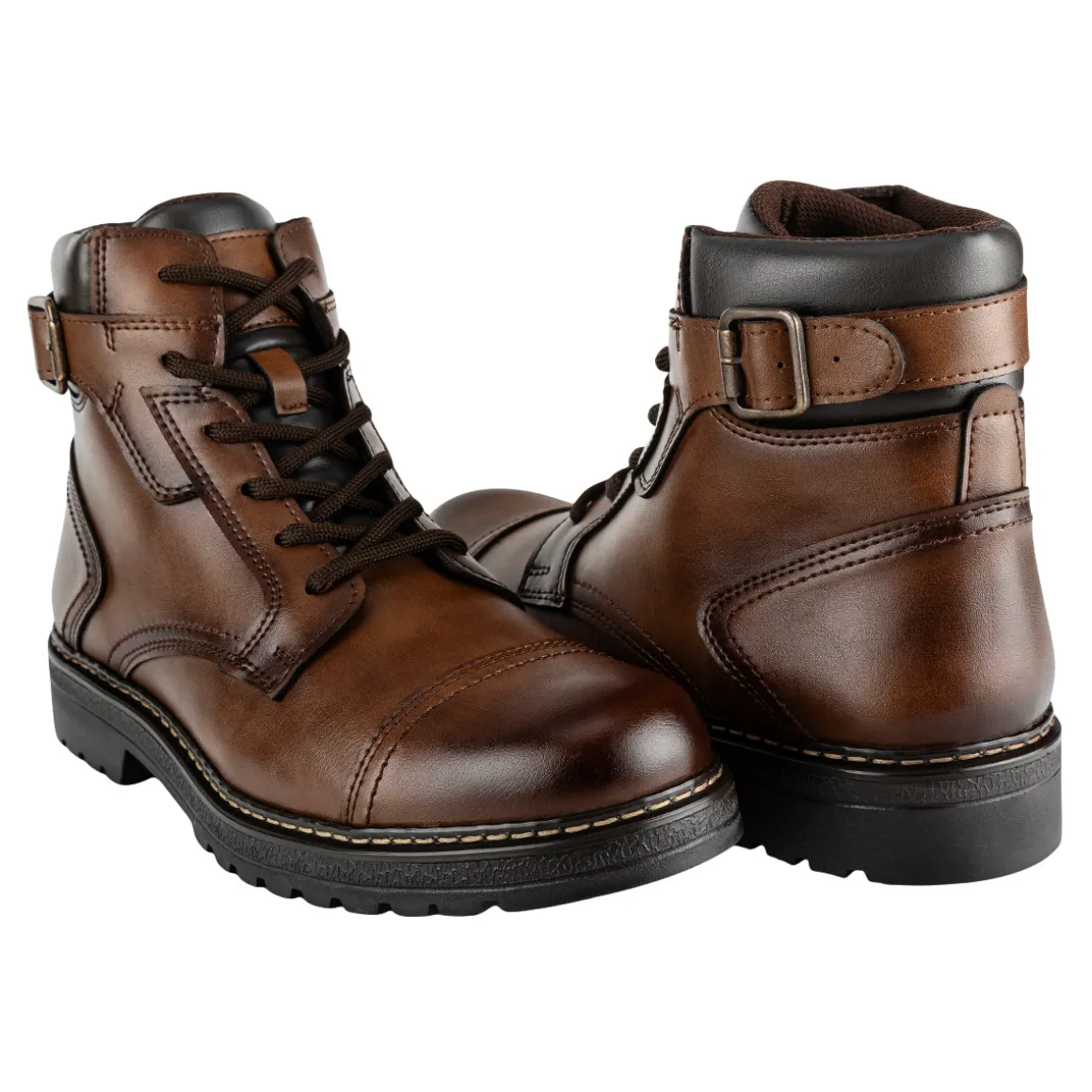Bota Happy Shoes Para Hombre Chukka De Cuero 08452