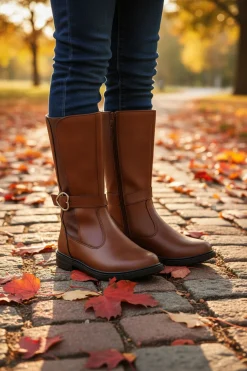 Bota Happy Shoes Para Niña Casual Hebilla Corazón 08361