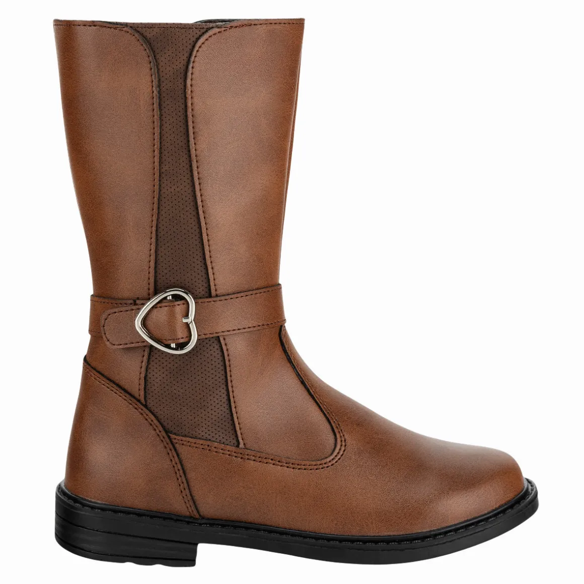 Bota Happy Shoes Para Niña Casual Hebilla Corazón 08361