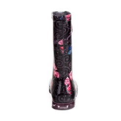 Bota Lluvia Mariposa Para Mujer Pinet 04267