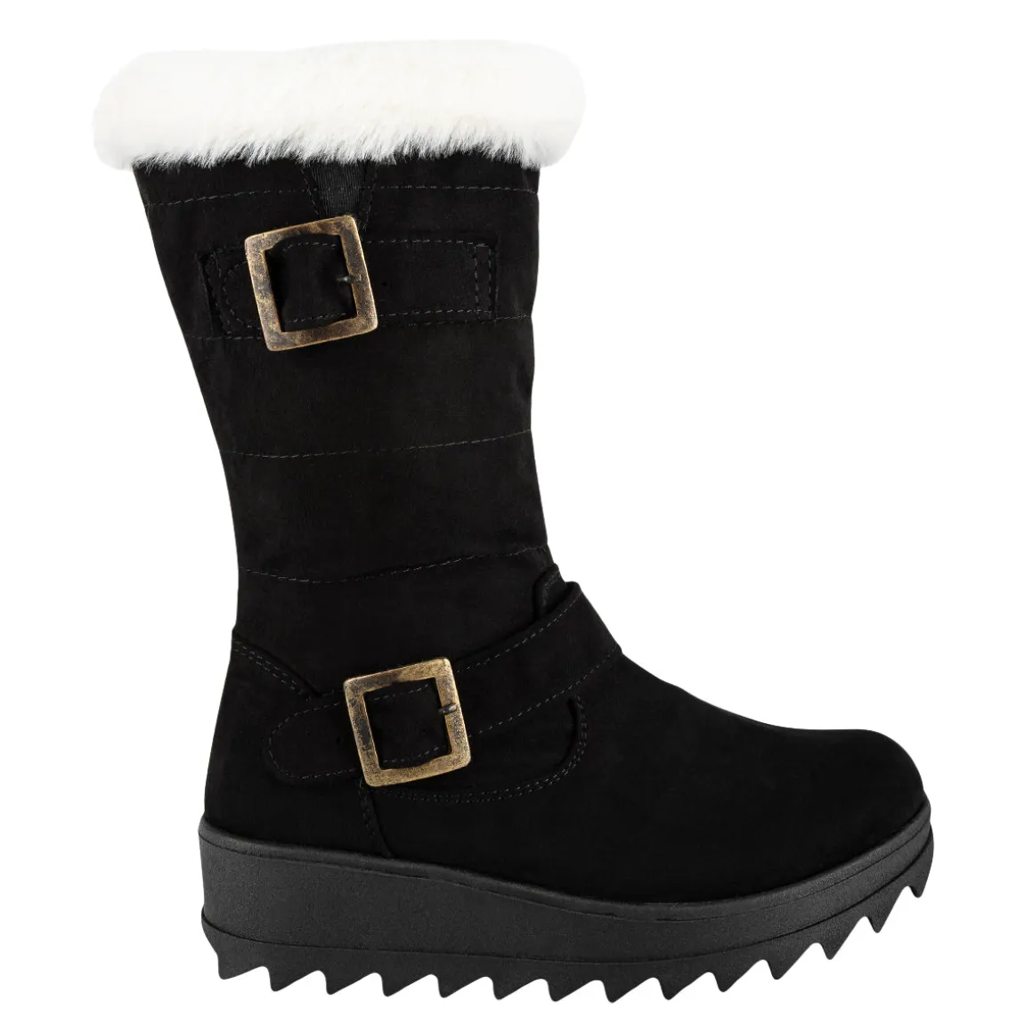 Botas Invernales Hebillas Para Mujer Itzel 08374-08375