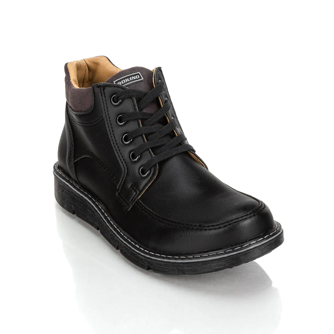 Bota Vestir Moda Joven Rokino Negro 02976