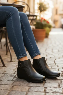 Botín Casual Hebilla Para Mujer Florenza 08200