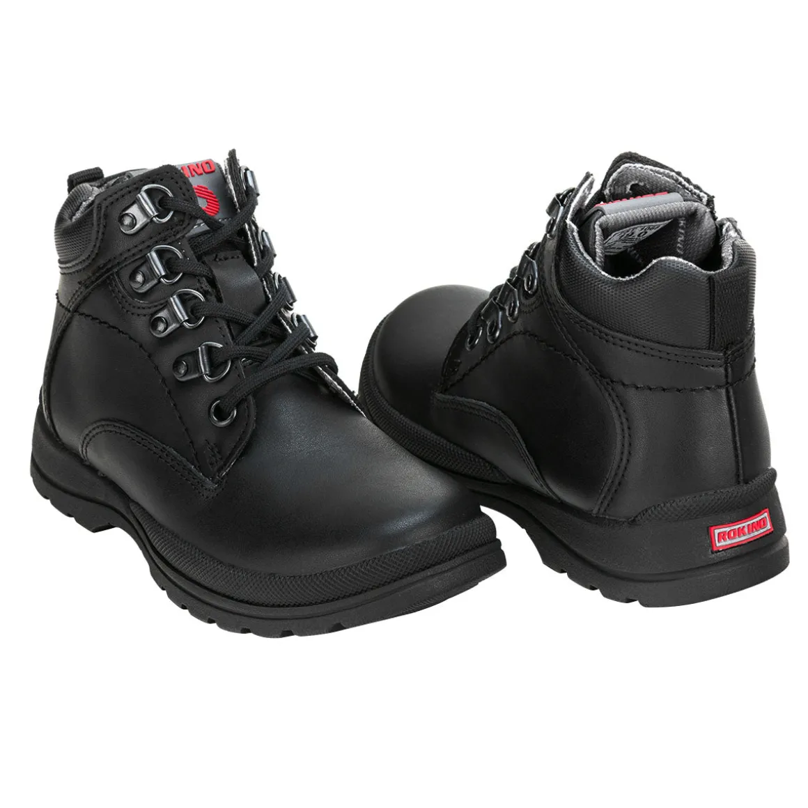 Botín Casual Piel Negro Joven Rokino 00468