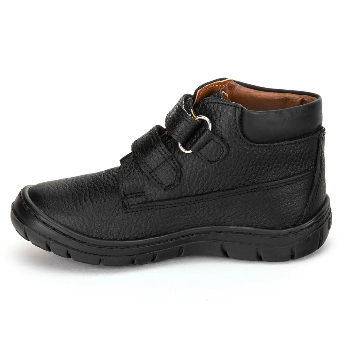 Botín Escolar Dogi Para Niño Piel Negro Velcro 02048