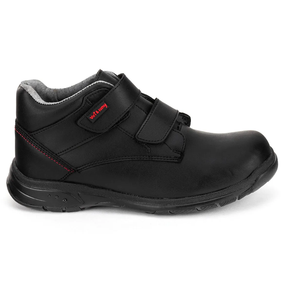 Botín Escolar Velcro Negro Joven Viritony 04376