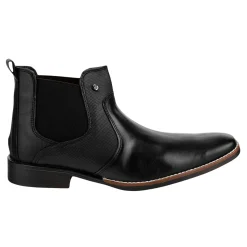 Botín Lugo Conti Para Hombre Vestir Tipo Chelsea Negro 17h684 00039