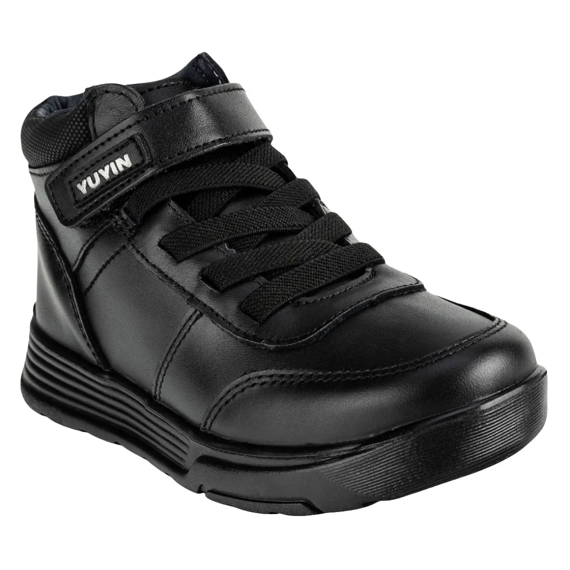 Botín Moda Negro Escolar Niño Yuyin 05609