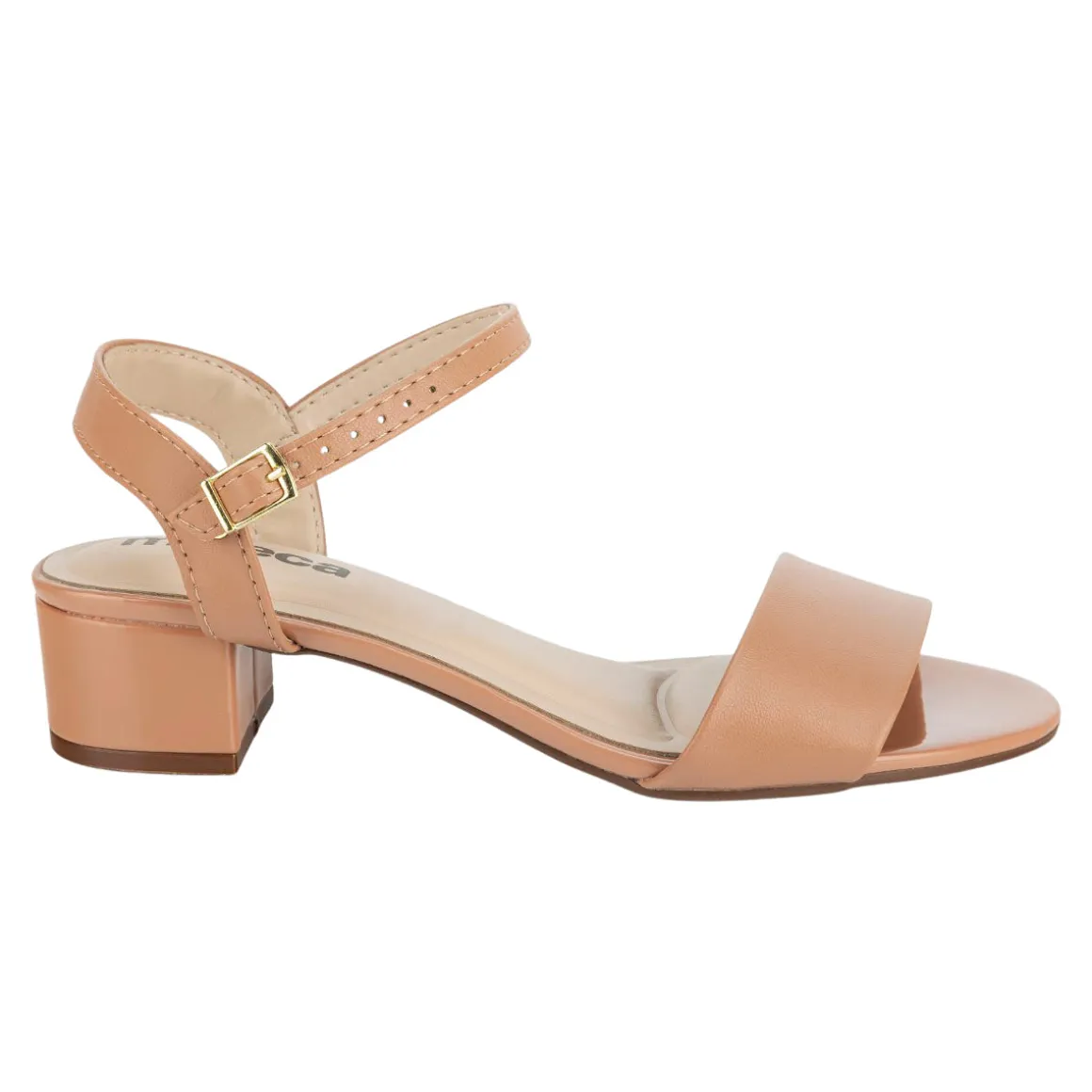 Sandalia Casual Tacón Cuadrado Para Mujer Moleca 06467/68
