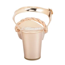 Sandalia Fiesta Graduación Moda Brillo Para Mujer Joza 06357/58 Plata-Oro