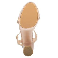 Sandalia Fiesta Graduación Moda Brillo Para Mujer Joza 06357/58 Plata-Oro