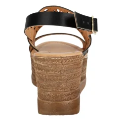 Sandalia Floral Cuña Para Mujer Joza 06502