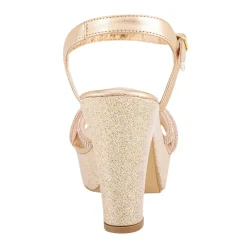 Sandalia Happy Shoes Para Mujer Fiesta Graduación Plataforma 07253/54