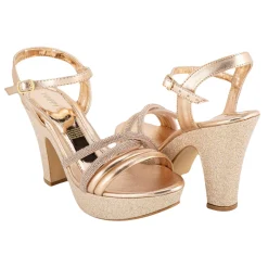 Sandalia Happy Shoes Para Mujer Fiesta Graduación Plataforma 07253/54