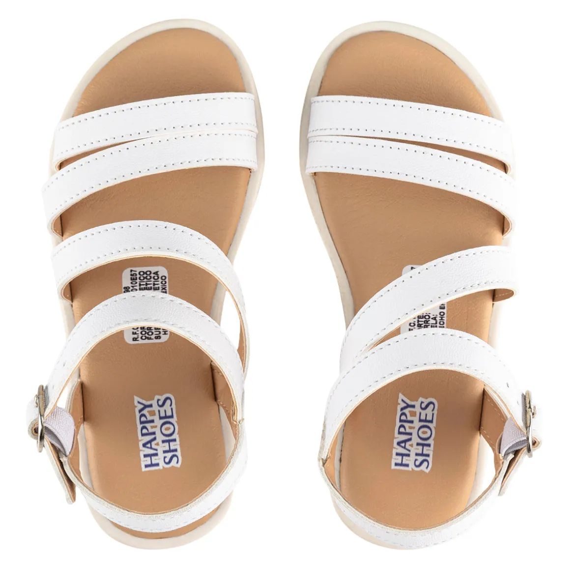 Sandalia Happy Shoes Para Niña Plana Corazón 08471