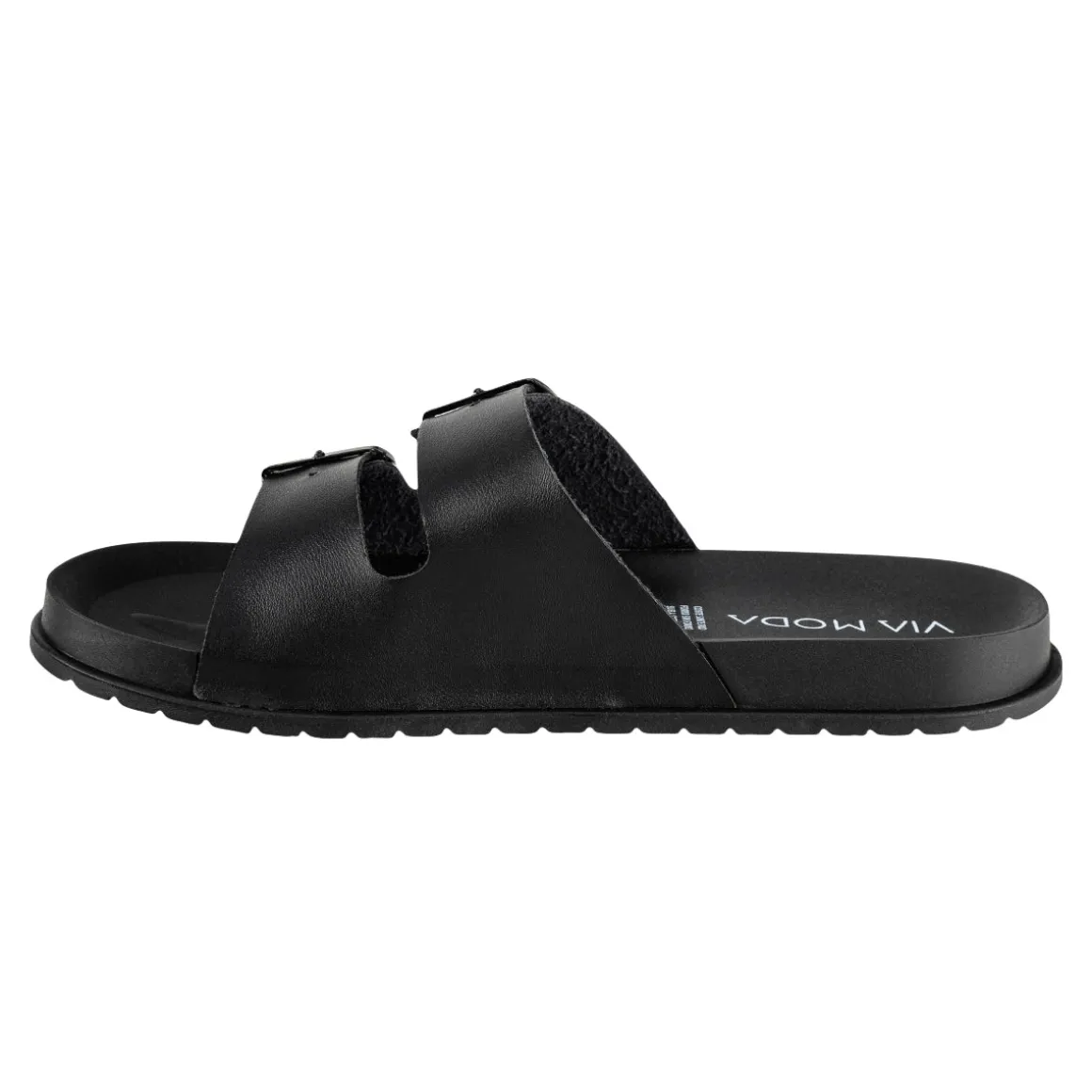 Sandalia Slide Hebilla Para Hombre Viamoda 08480
