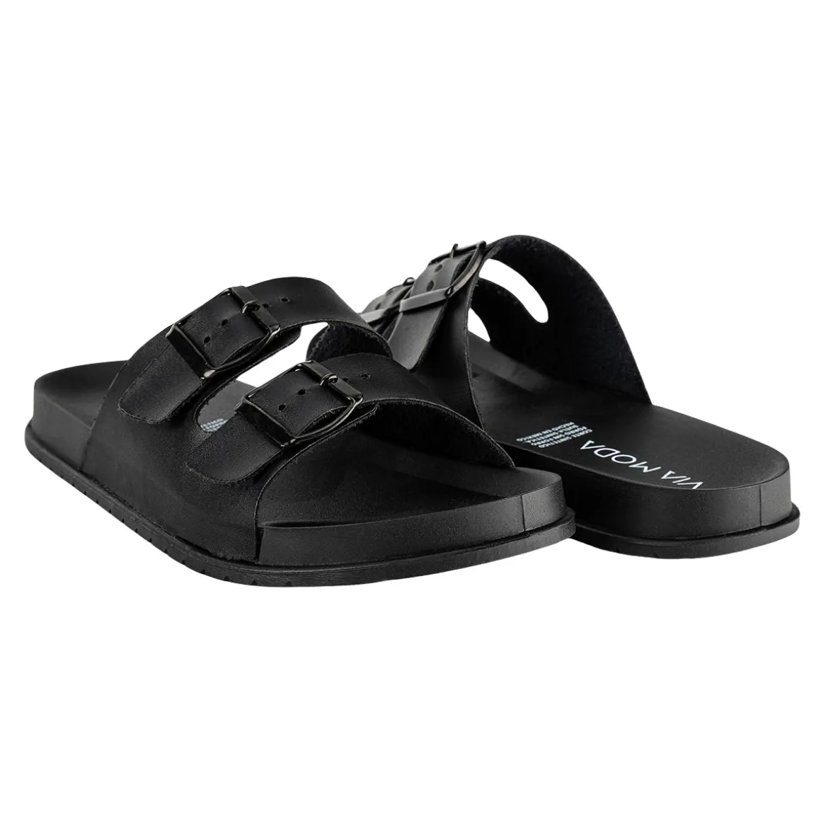 Sandalia Slide Hebilla Para Hombre Viamoda 08480