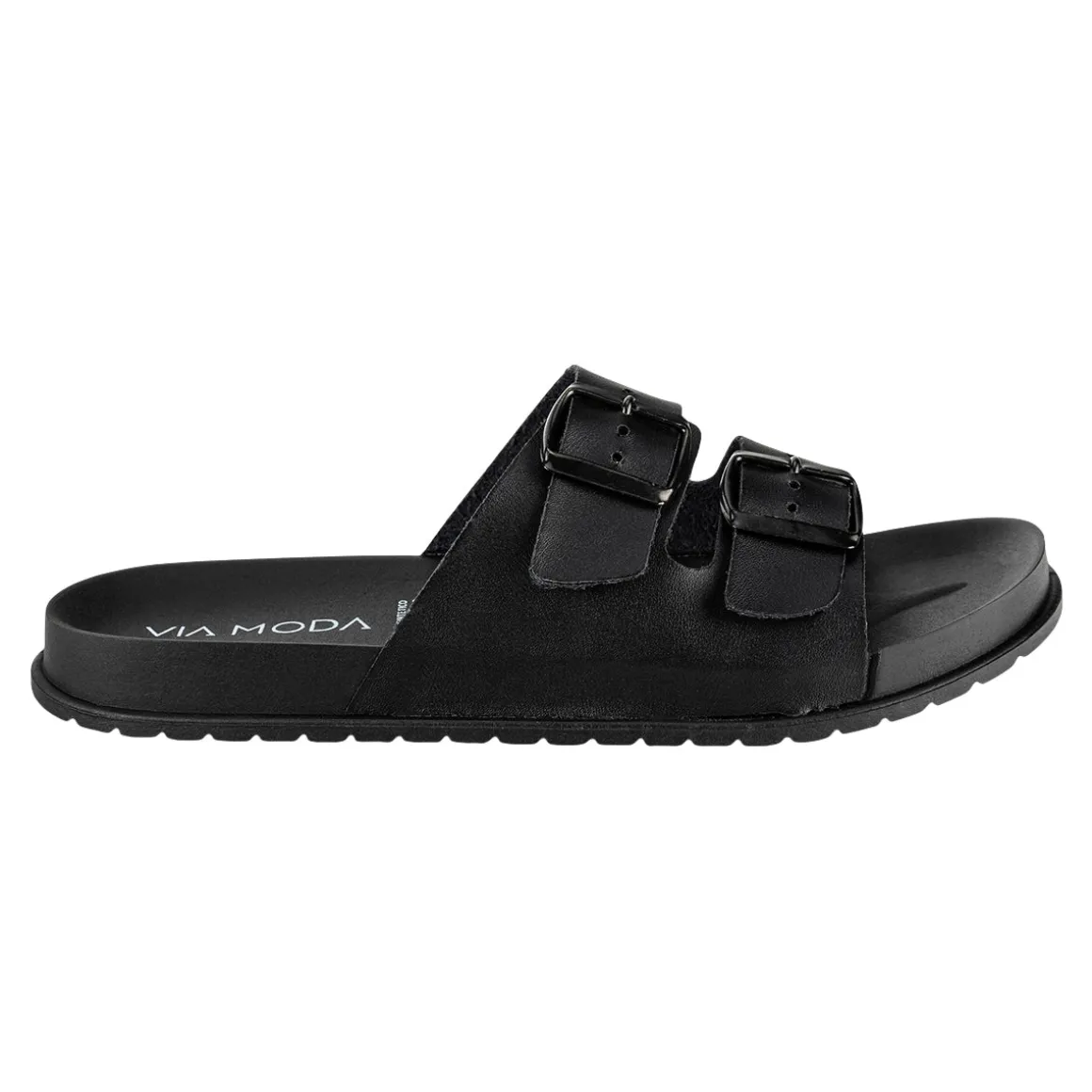 Sandalia Slide Hebilla Para Hombre Viamoda 08480