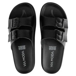 Sandalia Slide Hebilla Para Hombre Viamoda 08480