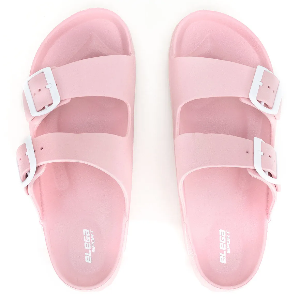 Sandalia Sport Hebilla Para Mujer Elega Negro/Rosa 00792-01777