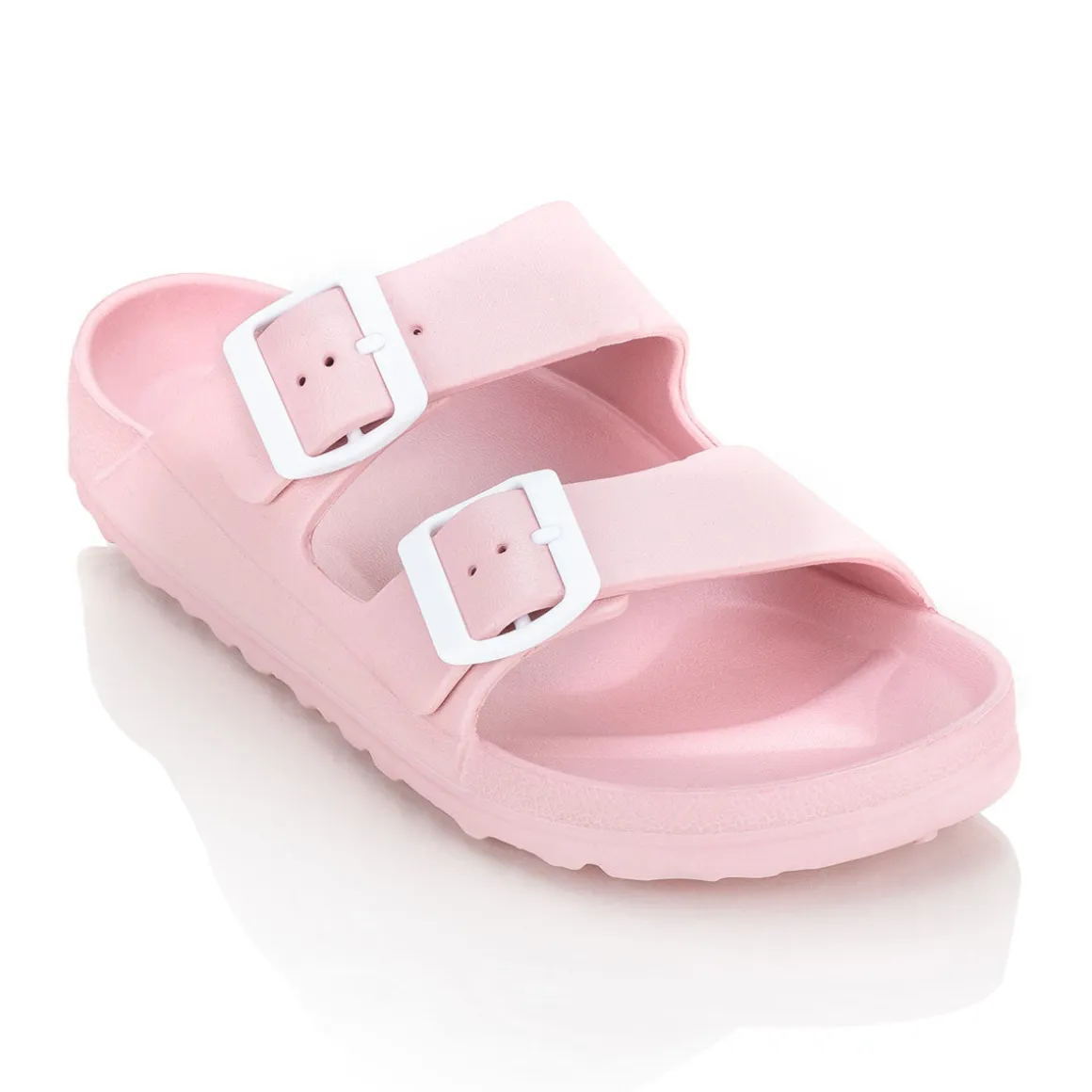 Sandalia Sport Hebilla Para Mujer Elega Negro/Rosa 00792-01777