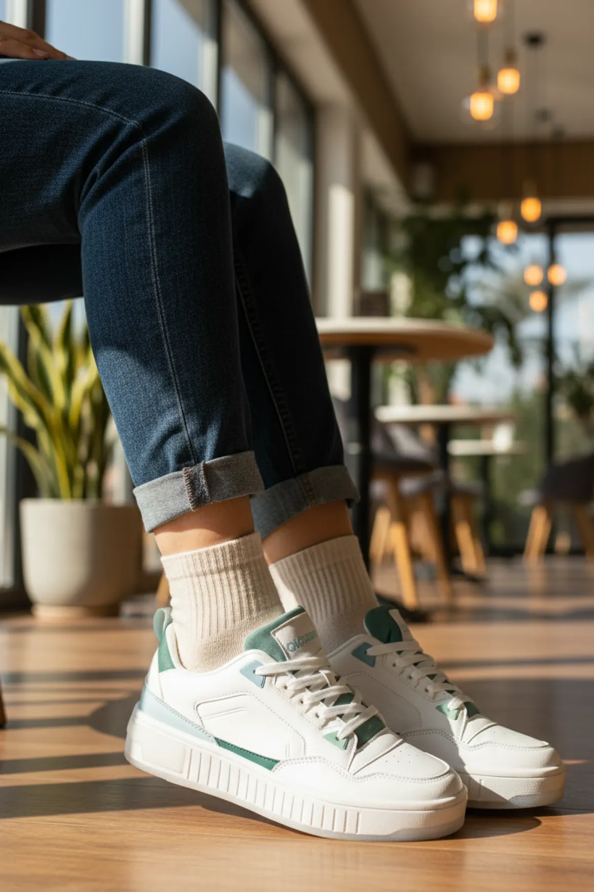 Tenis Blancos Casual Para Mujer Capa de Ozono 08428