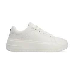 Tenis Blancos Casual Plataforma Para Mujer Capa de Ozono 08427