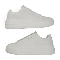 Tenis Blancos Casual Plataforma Para Mujer Capa de Ozono 08427
