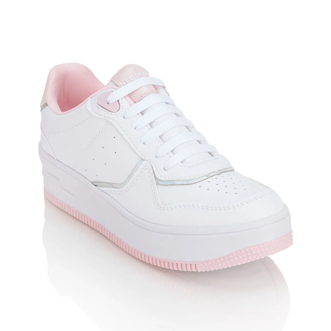 Tenis Blancos Casual Sneakers Para Mujer Neo Sport 02377