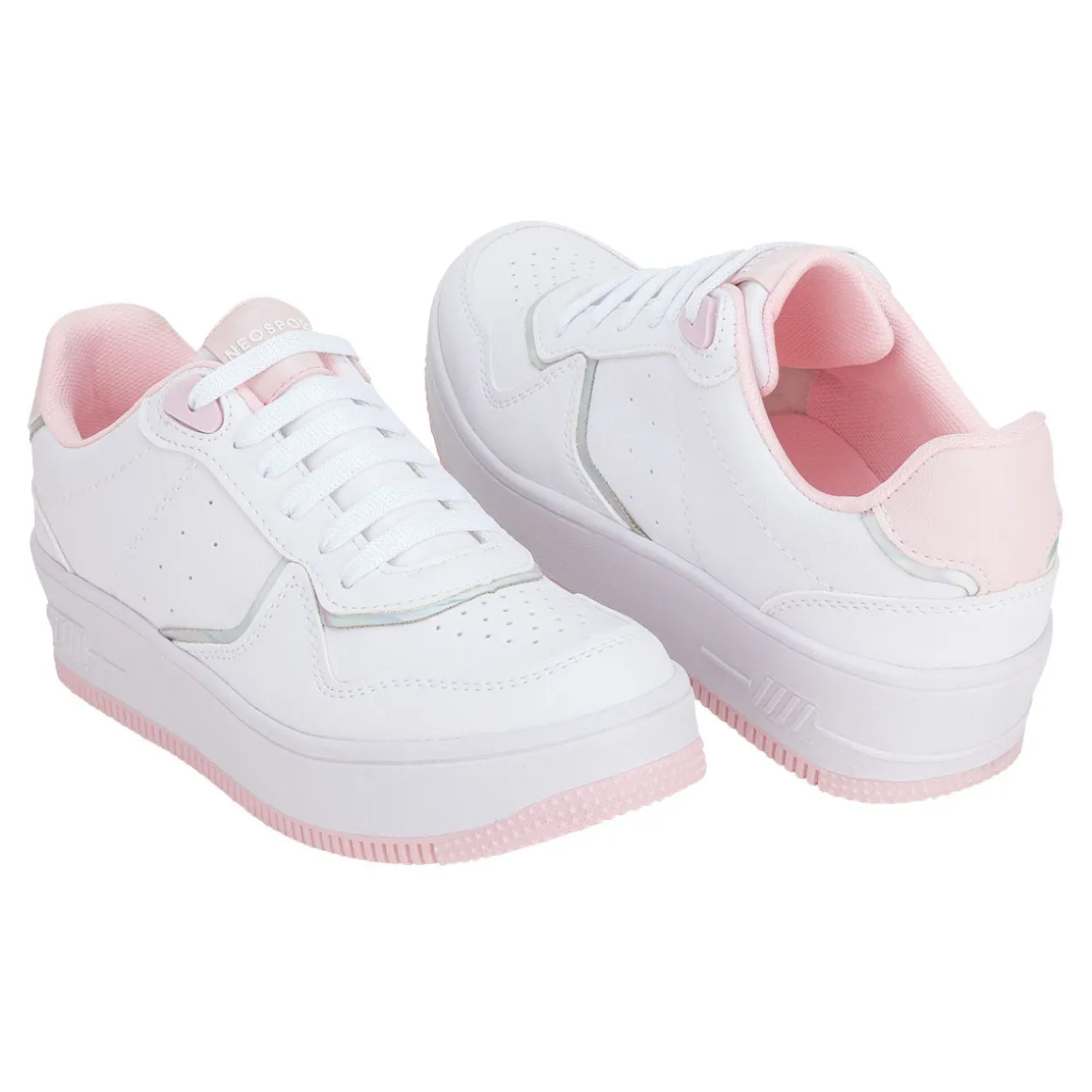 Tenis Blancos Casual Sneakers Para Mujer Neo Sport 02377