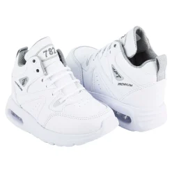 Tenis Blancos Deportivo Moda Niño Apt 05892