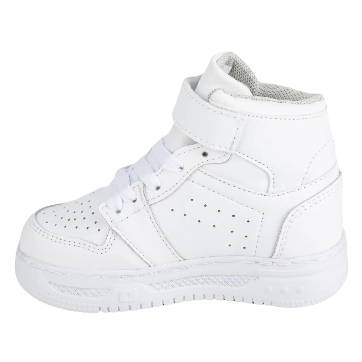 Tenis Blancos Escolar Bota Casual Velcro Para Niño Joven Blasito 05535