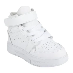 Tenis Blancos Escolar Bota Casual Velcro Para Niño Blasito 05534