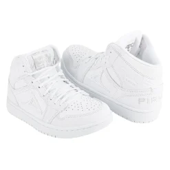 Tenis Blancos Escolar Bota Casuales Moda Para Niño Joven Pirma 05814