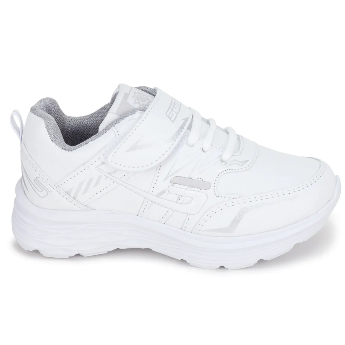 Tenis Blancos Escolar Moderno Casual Detalles Metálicos Niña-o Suns 03024