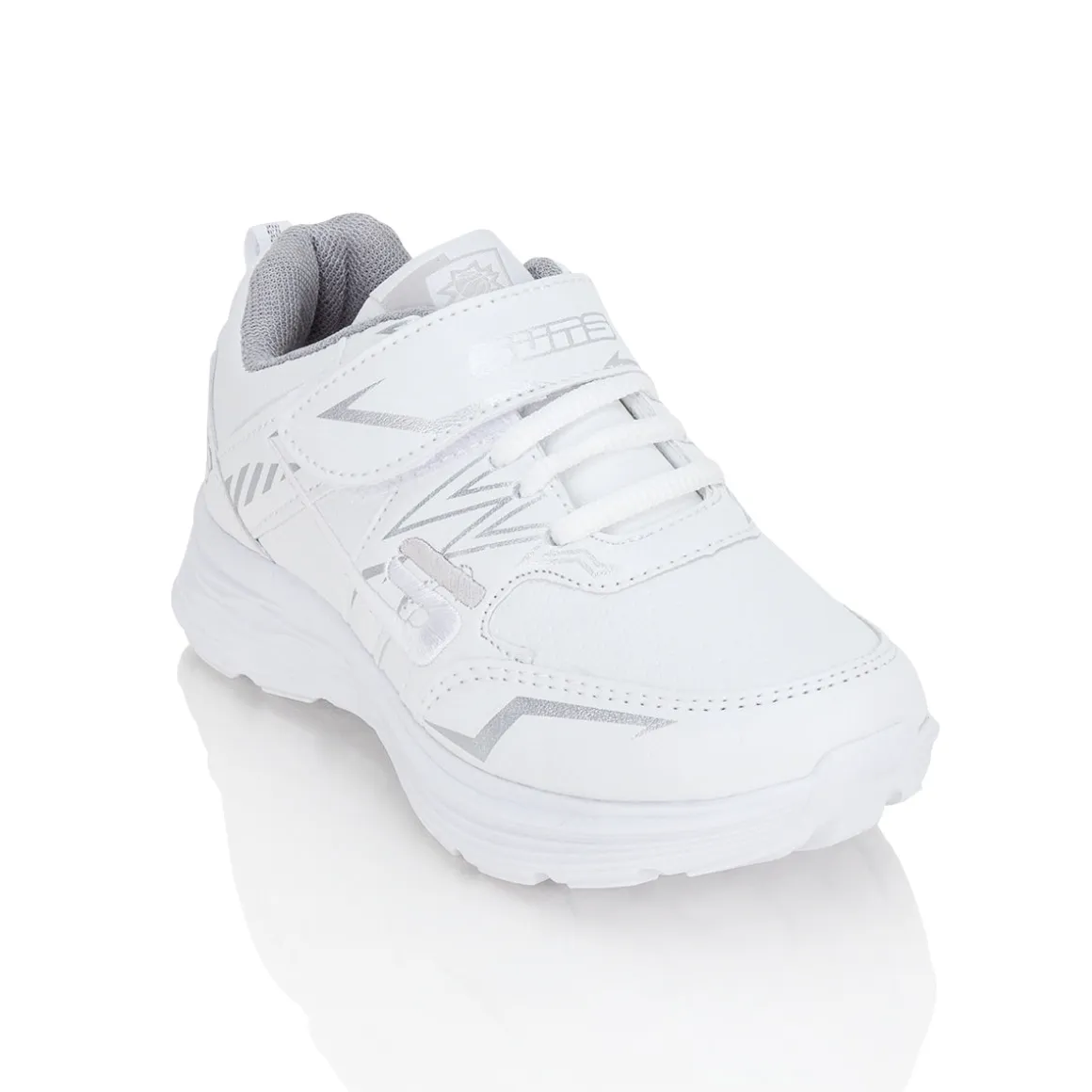 Tenis Blancos Escolar Moderno Casual Detalles Metálicos Niña-o Suns 03024