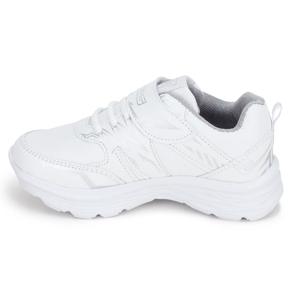 Tenis Blancos Escolar Moderno Casual Detalles Metálicos Niña-o Suns 03024