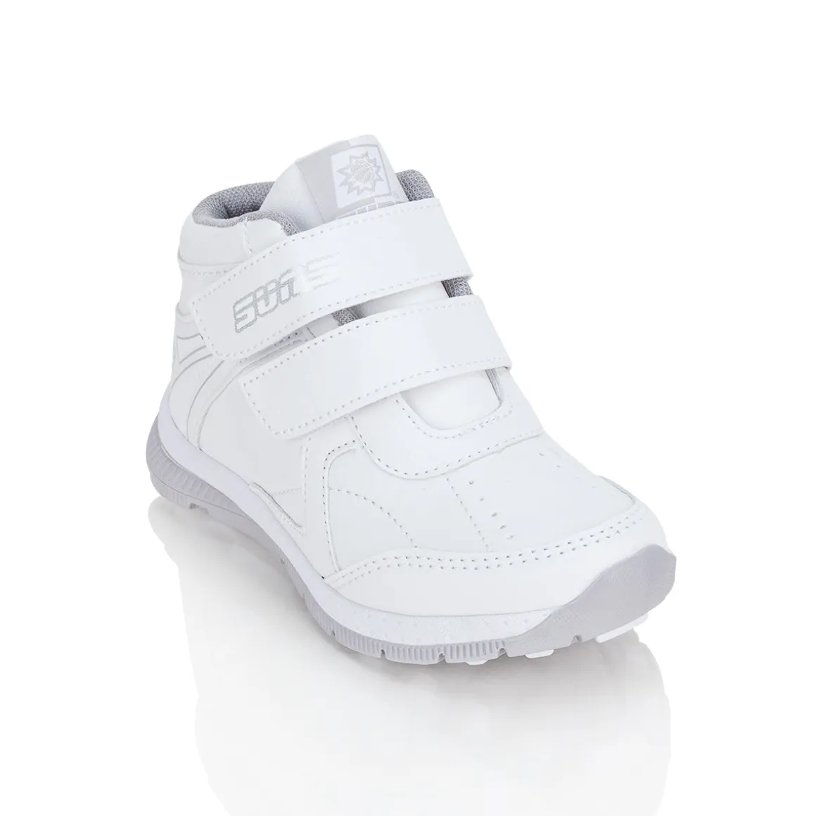 Tenis Blancos Escolar Para Niño Bota Velcro Suns 03023