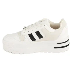 Tenis Blancos Moda Plataforma Para Mujer Gosh 06172