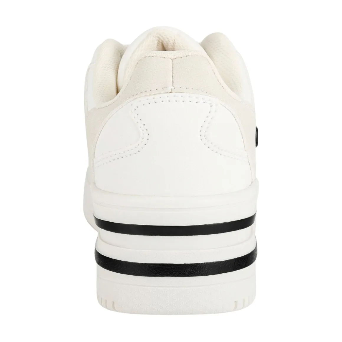 Tenis Blancos Moda Plataforma Para Mujer Gosh 06172