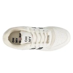Tenis Blancos Moda Plataforma Para Mujer Gosh 06172